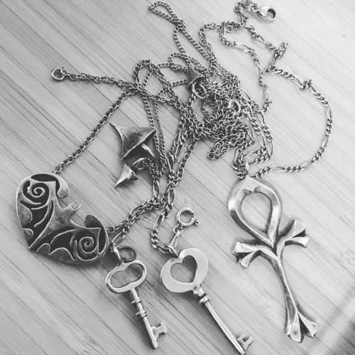 gothiccharmschool - A tangle of talismans. #witchylife