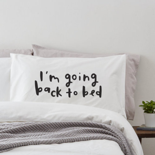 asamandra - littlealienproducts - Back to Bed Pillow Case...
