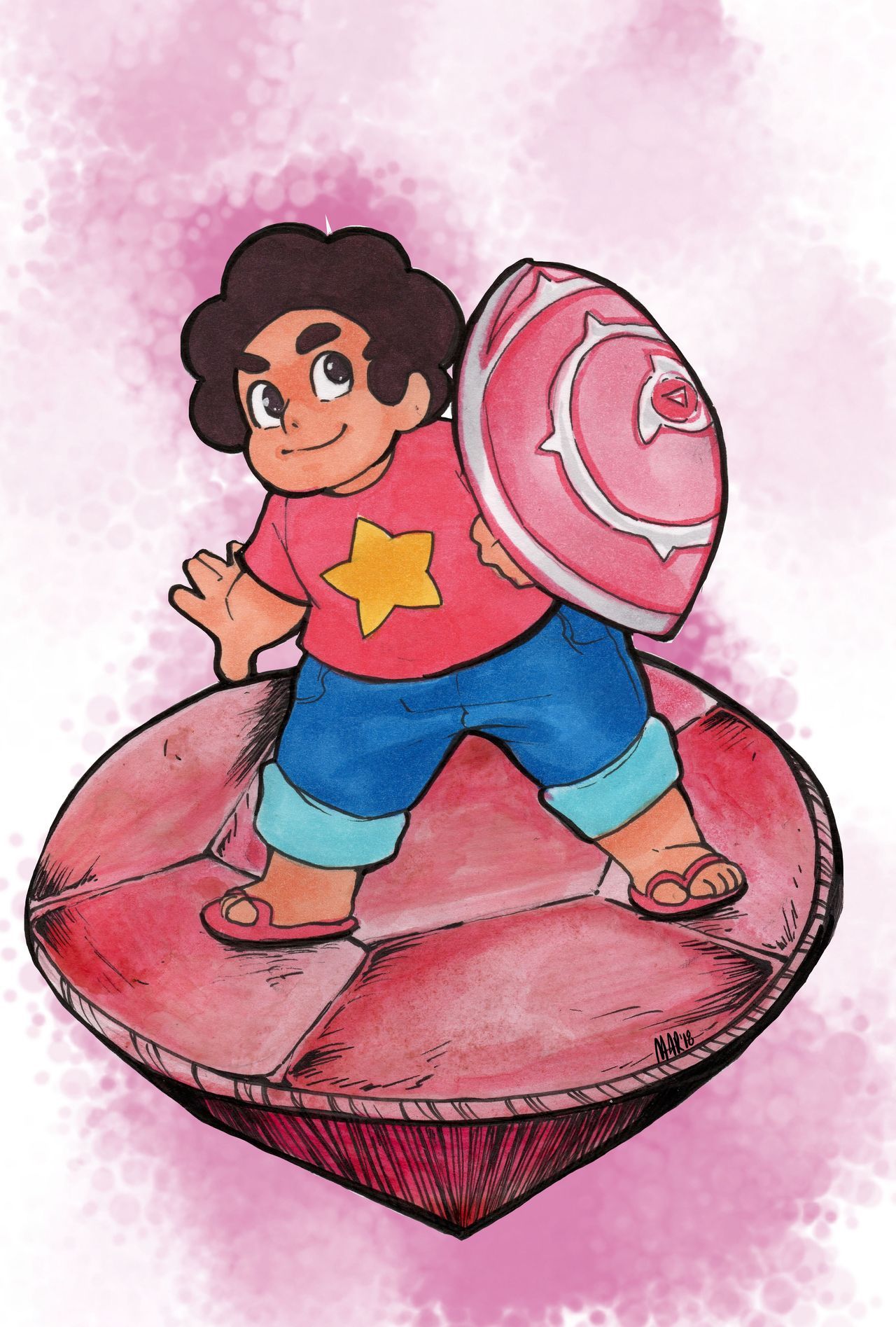 Latest Steven Universe set, done for the little mini-con that I got to go to last weekend! Done in Copics and Watercolor(the large gems that they’re on), and with digital background. It was a fun,...