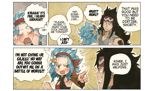 rboz:day 3 prompt - dirty talkThe bet was to make Gajeel...