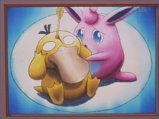 Psyduck's heroic sacrifice, as planned on Schpielbunk's storyboards.