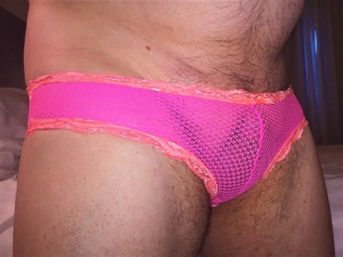 Pink & Peach Mesh Cheeky Panties #01C,11,11R