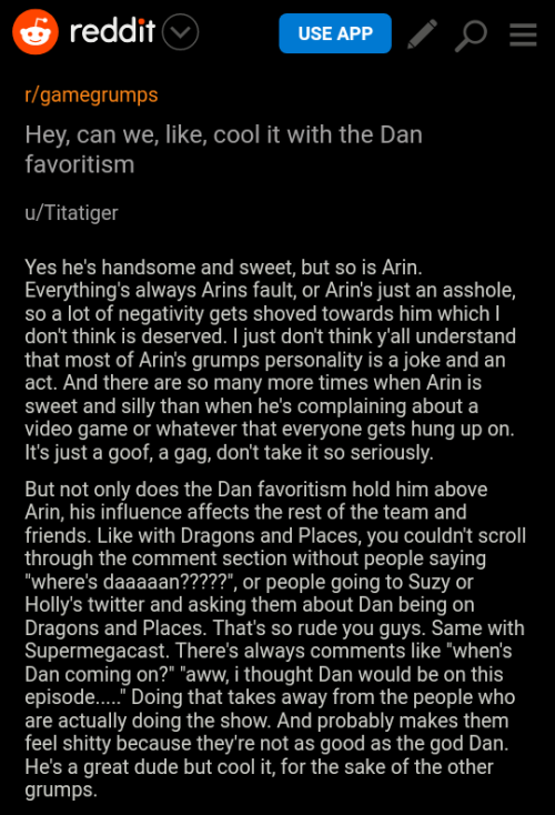 ayearofarin - Even Dan himself agrees