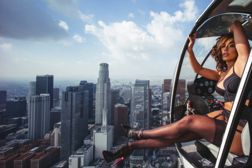 spazzzvision - vanstyles - 1,500 ft. above Los Angeles with...