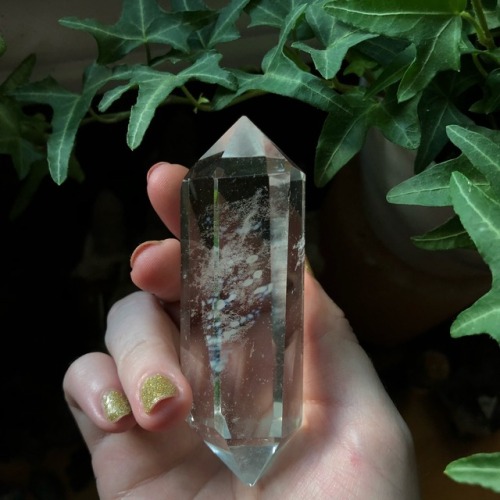lavenderwaterwitch - I swear this quartz crystal has the Milky Way...