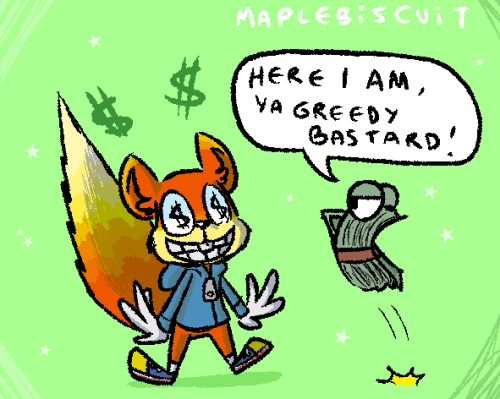 maplebiscuit - I’ve been in a Conker mood lately.