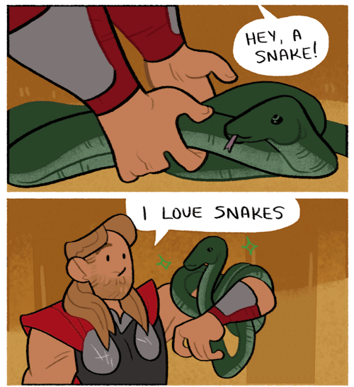 lousysharkbutt:he ruined snakes forEVERmore thor comics on...