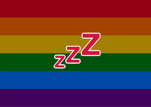 destinytomoon - tired lesbian flag, tired gay flag, tired bi...