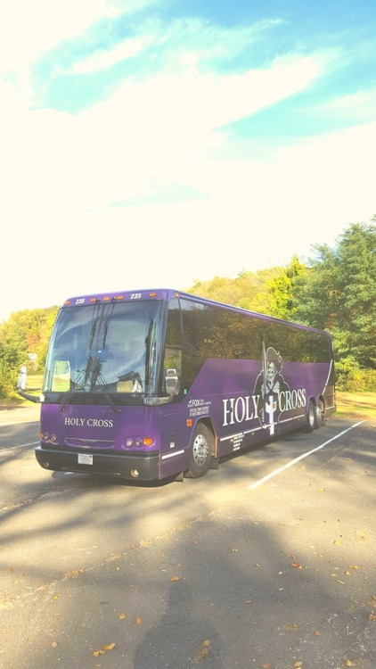 Fox Bus Lines 235. Wrapped for Holy Cross College.Worcester,Ma.