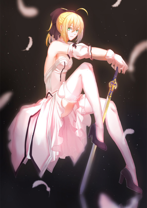 Saber Lily - Fate seriesFanart by: Rokugatu