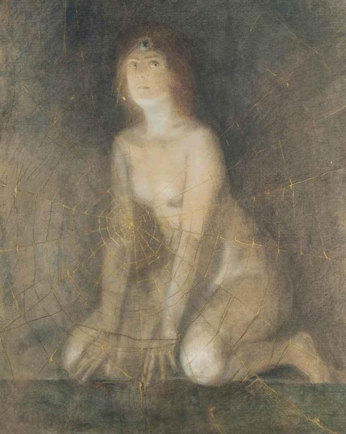 catonhottinroof - Fernand Khnopff (1858 – 1921)The spider woman