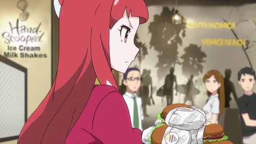 burgers-in-anime - Akiba’s Trip - The Animation, episode 3 -  “What...