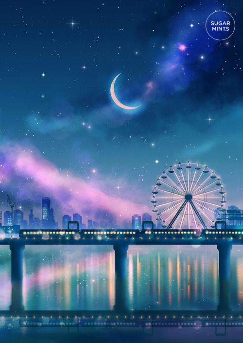 sugarmint-dreams - city lights-animated version on my instagram