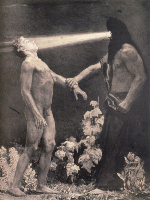 bloghqualls - Sascha Schneider, Hypnotism, 1904, lithograph,...