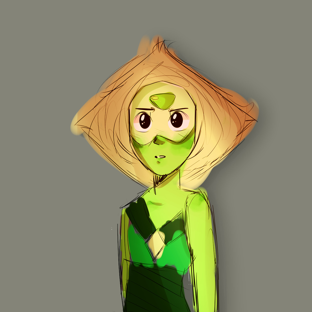 i haven’t drawn anything yet today n i’ve been rewatching steven universe a lot the past few days so have a peri sketch!!