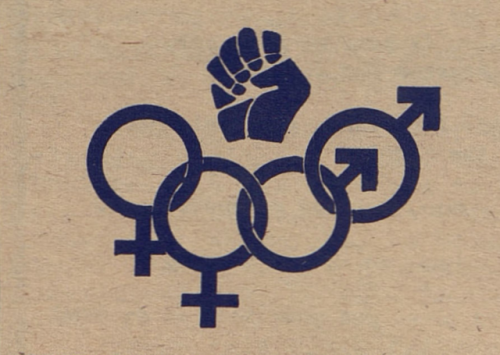 lesbianherstorian:a logo of the detroit gay liberation...