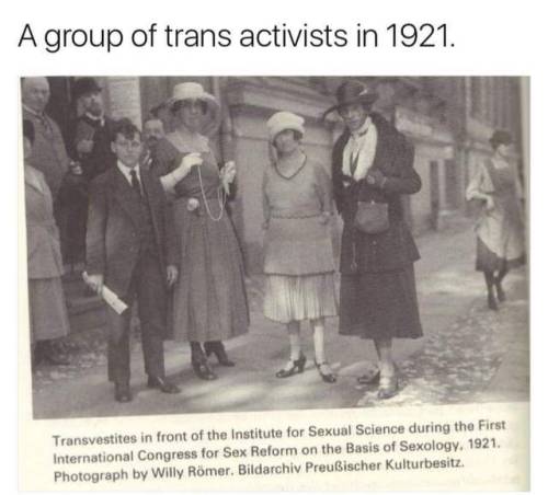 thattallnerdybean - [clutches my pearls] Trans people in 1921?!??!...