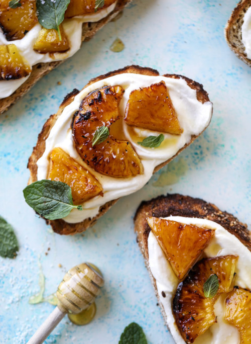 guardians-of-the-food - Roasted Pineapple Whipped Ricotta Toast...