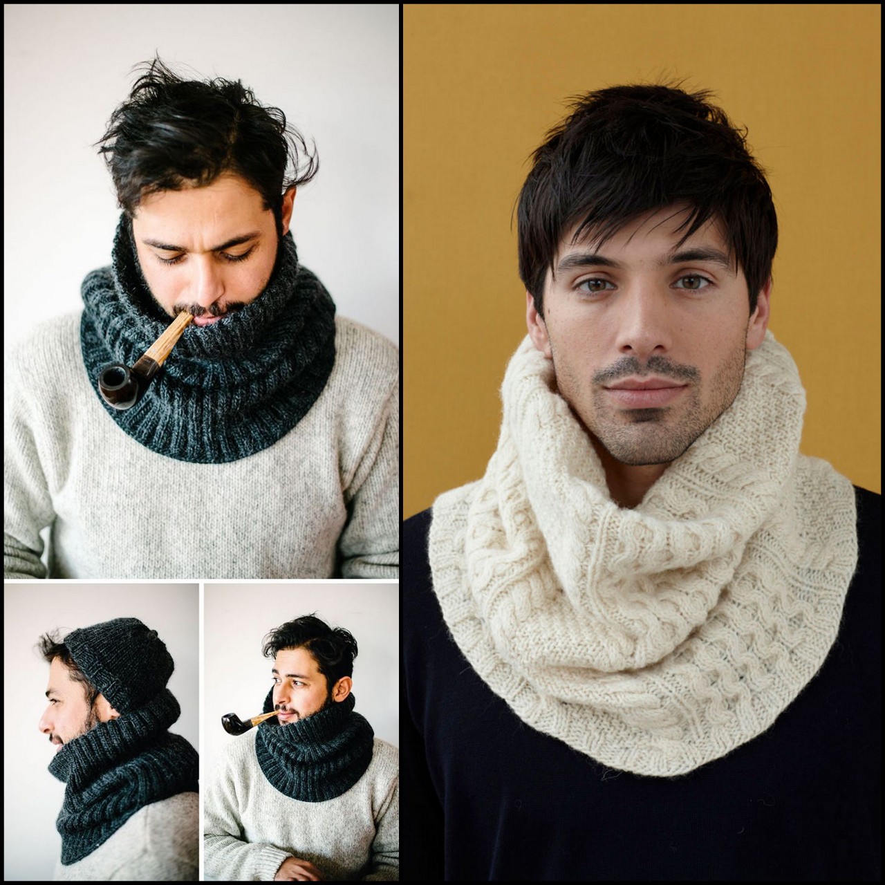 Where The Woolly Things Are | truebluemeandyou: DIY Knit Unisex Cowls ...