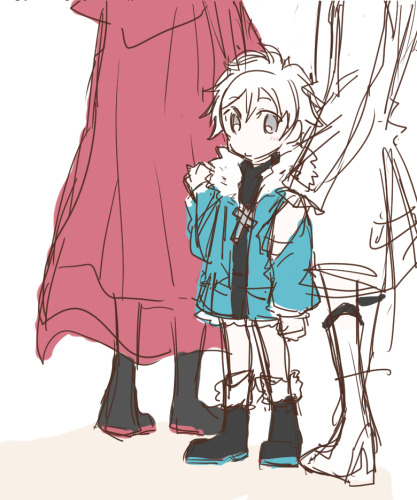 iloveyuri4ver:nagasawarwby:These are super rough sketches...