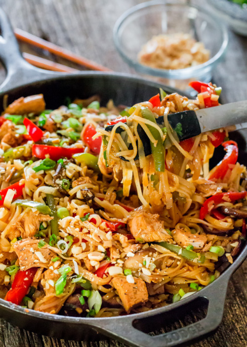 guardians-of-the-food - Spicy Thai Chicken and Veggie Noodles