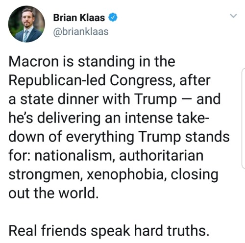 liberalsarecool - Macron is a world leader. Trump is an...