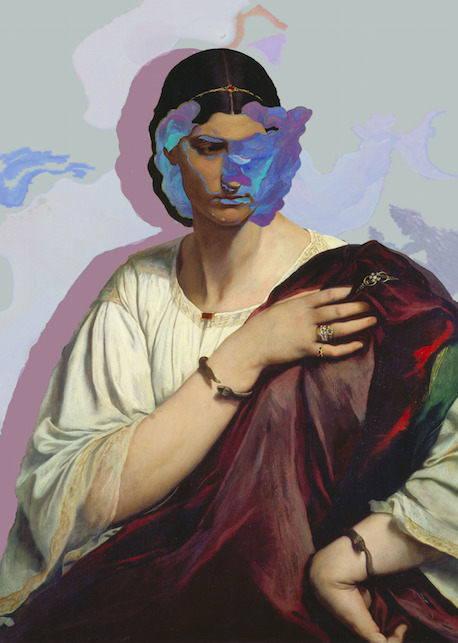 laura-ote - collages; Anselm feuerbach // Louise Zhang