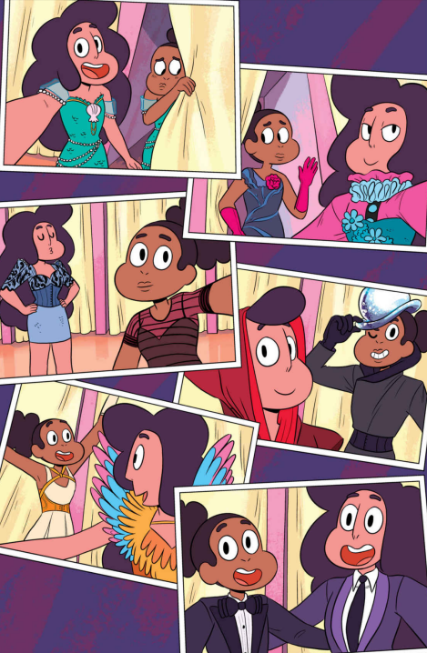 stevonnie - everyone please look at stevonnie and kiki trying on...