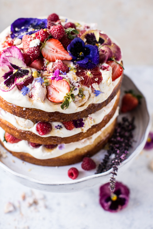 sweetoothgirl - Coconut Eton Mess Cake with Whipped Ricotta...