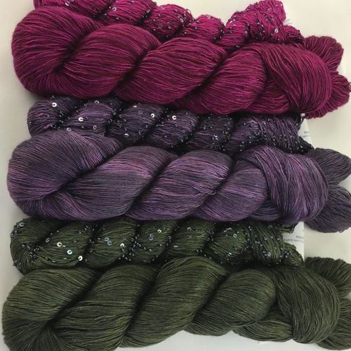 Shipping these delicious combinations of jewel tone colors in...