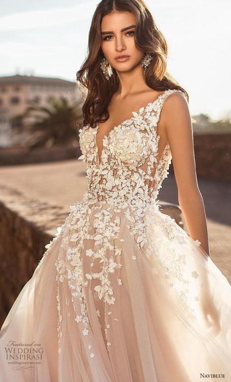 (via Naviblue 2019 Wedding Dresses — “Dolly” Bridal Collection |...