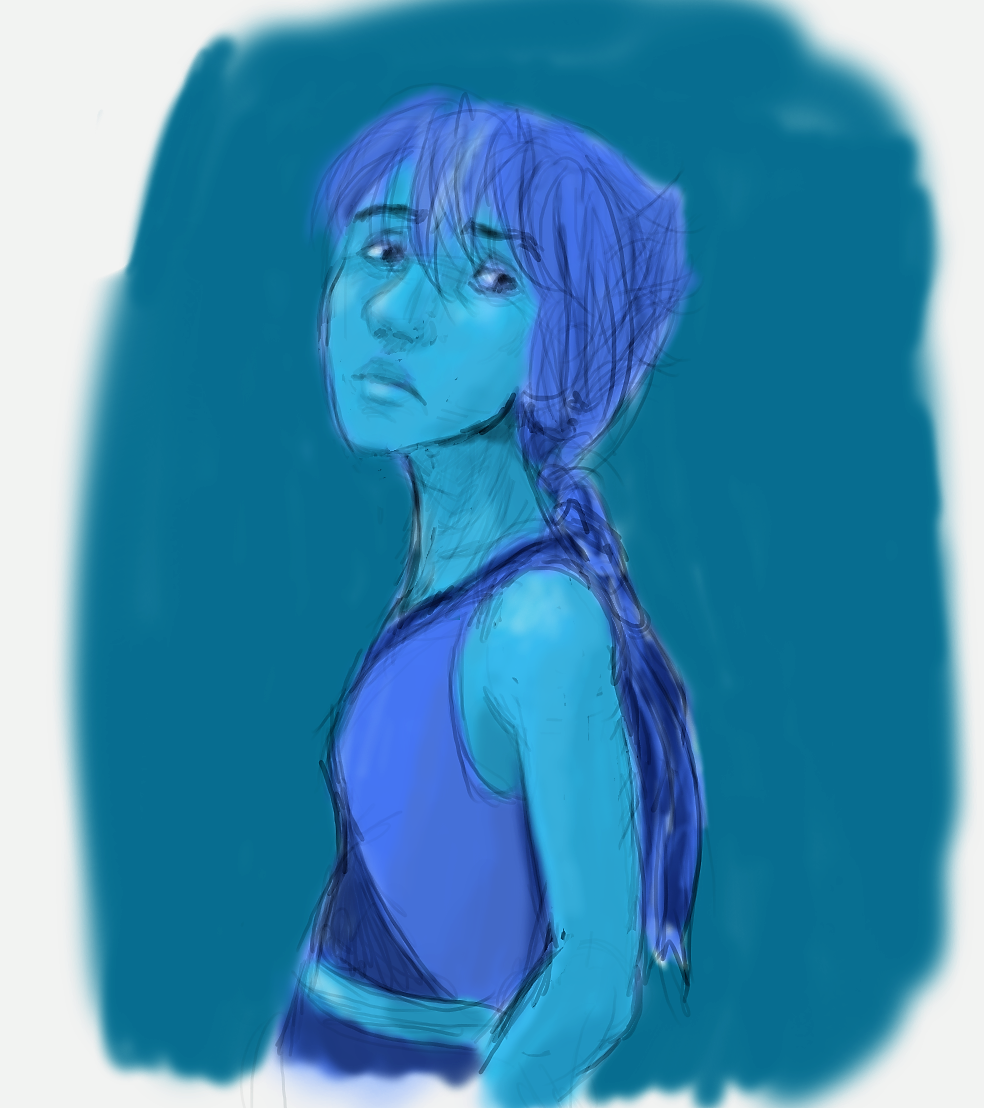 A quick messy Lapiz Lazuli. This is my own art