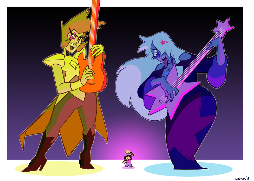 bellow diamond week, day 6: under the stars. i imagine that that would be the name of the 80′s inspired band Steven will form with his new moms.