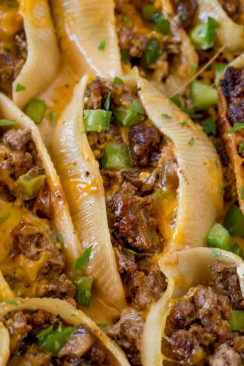 guardians-of-the-food - Philly Cheesesteak Stuffed Shells Made...
