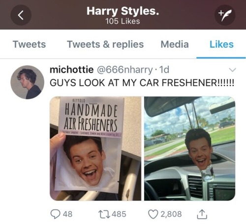 stylesarchive - Harry liked this tweet (02.10)