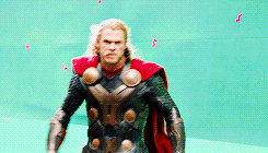 mightythor - he is beauty he is grace he is a god with a cape in...