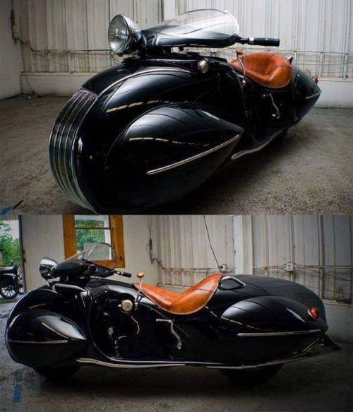 steampunktendencies - 1930 Art Deco Henderson motorcycle.