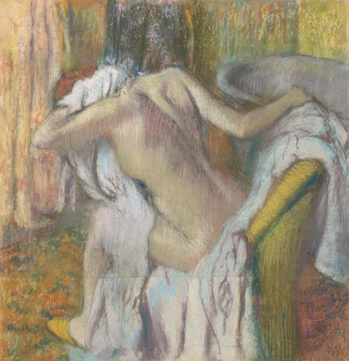 Edgar Degas, After the Bath (Woman Drying Herself), c. 1896.