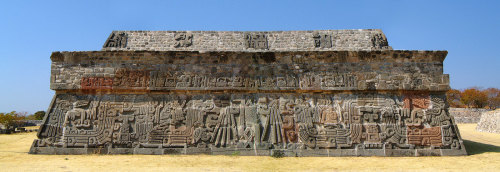 tlatollotl - The extended double feathered serpent relief on the...