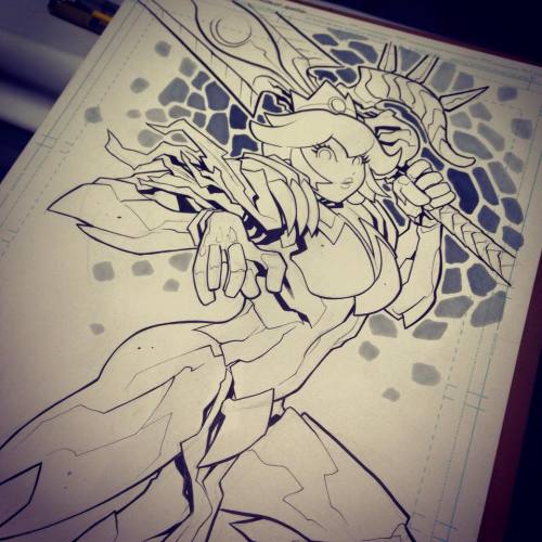 damnwyverngems - - Princess Peach X Gore Magala Commission -By...