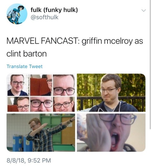 relatablepicsofgriffinmcelroy - Hi! We want Griffin McElroy in...