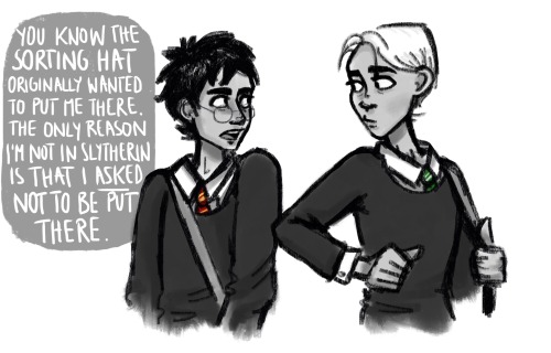 drarry-ponderings - *thinks about slytherin!harry**sweats...
