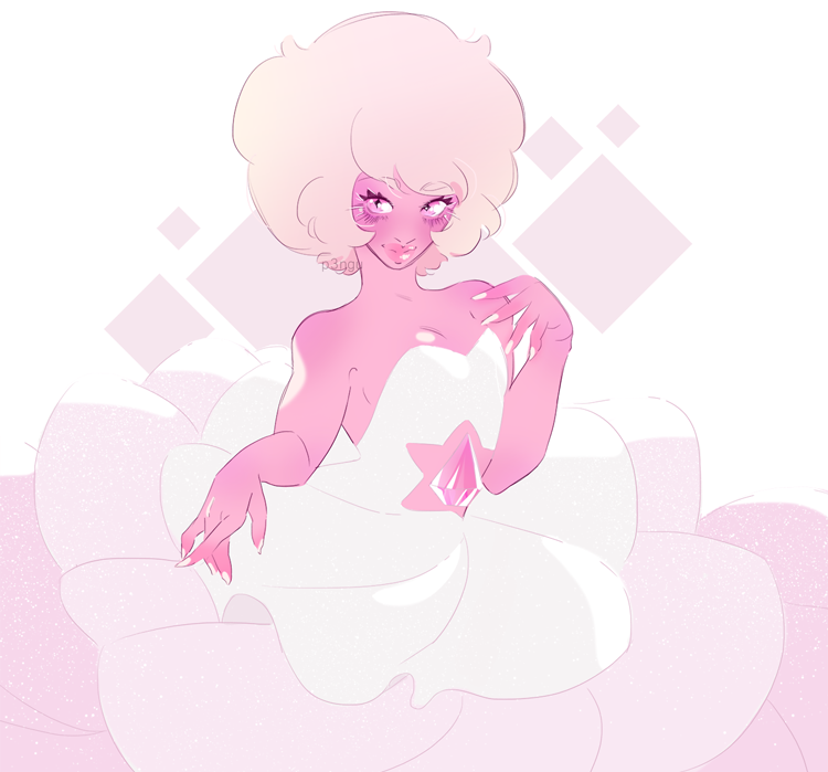 Everybody’s drawing Pink with Rose’s dress so I wanted to give it a go too !