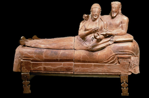 historyarchaeologyartefacts - Sarcophagus of the Spouses,...