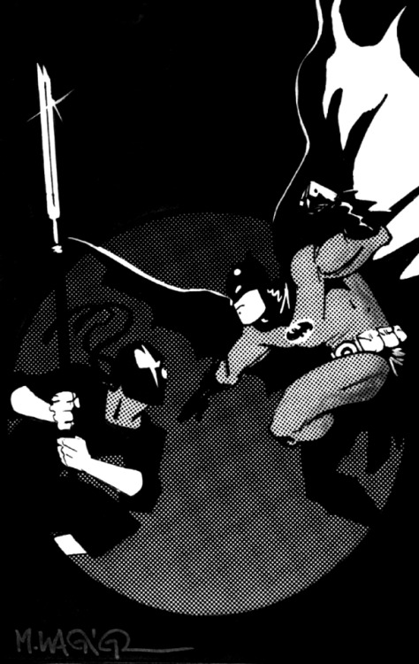 spaceshiprocket - Batman/Grendel by Matt Wagner