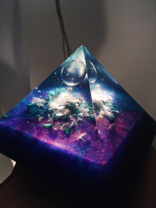peacewithyoga:etherealnymph:My Lemurian orgone pyramid is out...