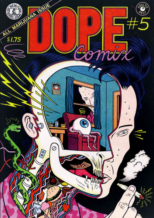 ultrakillblast:DOPE COMIX #5 (1984) Cover Art by Charles Burns