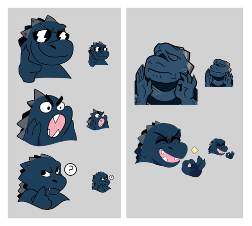 A while back I was commissioned to draw some emotes for twitch...