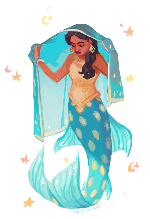 kelseyeng:Had so much fun designing this series of mermaid...