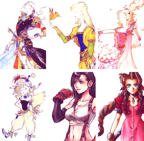 cactuarqueen - female protagonists throughout final fantasy